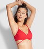 Seafolly Quilted Wrap Front Booster Bikini Top